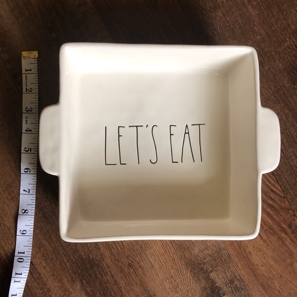 Rae Dunn LET’S EAT dish - Picture 2 of 7